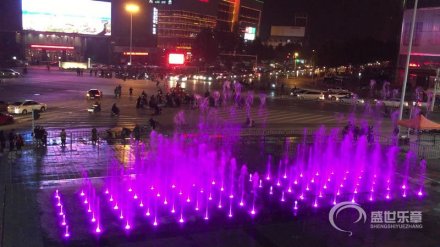 临沂泰盛广场旱地音乐喷泉